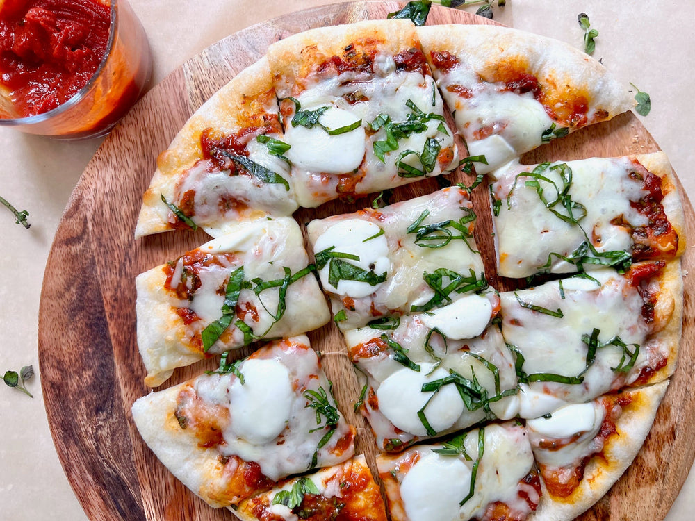 Homemade Pizza with Ketchup Tomato Sauce