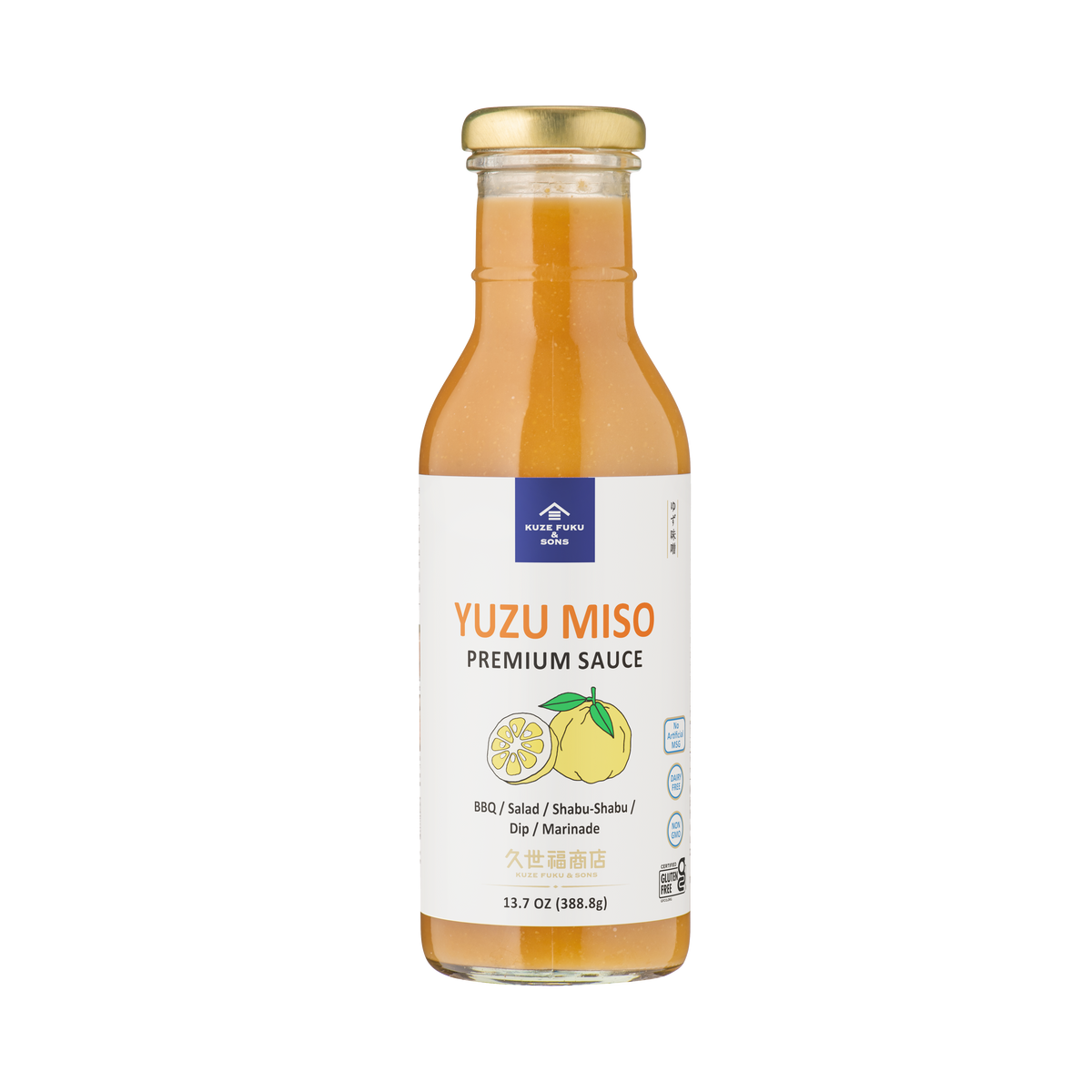 YUZU MISO PREMIUM SAUCE 13.7 OZ. – Kuze Fuku & Sons