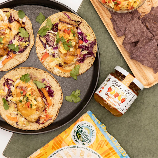 Mango Pineapple Habanero Fish Tacos