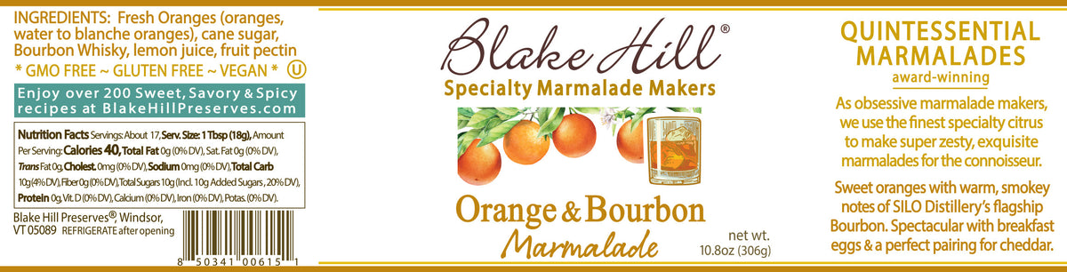 Orange & Bourbon Marmalade 10.8oz