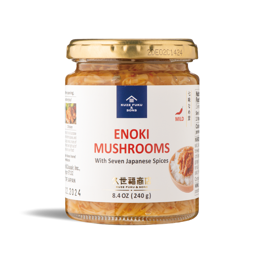ENOKI MUSHROOMS WITH SEVEN JAPANESE SPICES