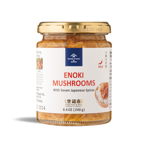 
                  
                    ENOKI MUSHROOMS WITH SEVEN JAPANESE SPICES
                  
                