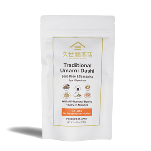 
                  
                    TRADITIONAL UMAMI DASHI Soup Base & Seasoning, 15-Packet
                  
                