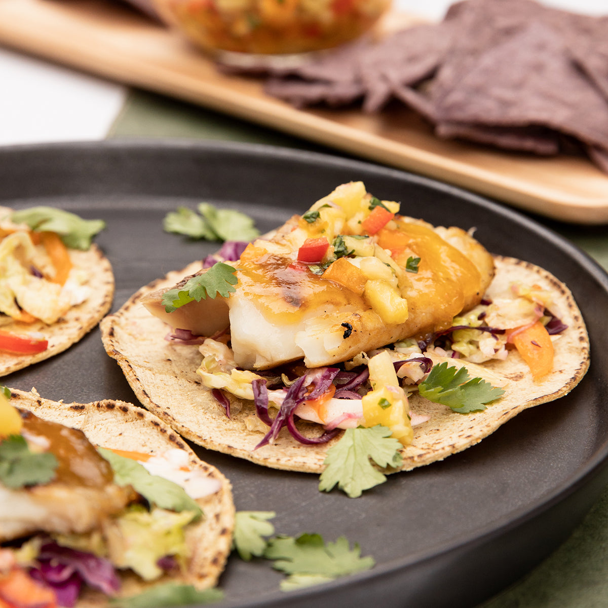 Mango Pineapple Habanero Fish Tacos