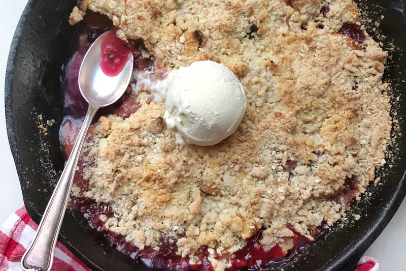 Peach and Berry Crisp