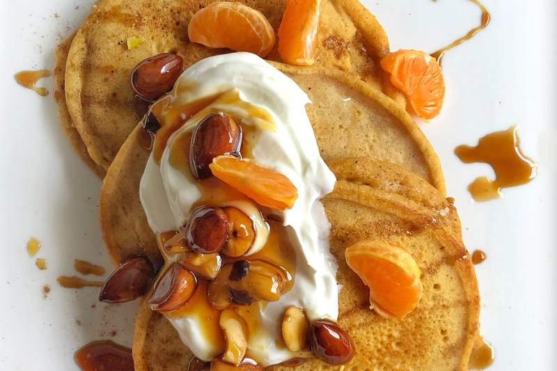 Pumpkin spice pancakes