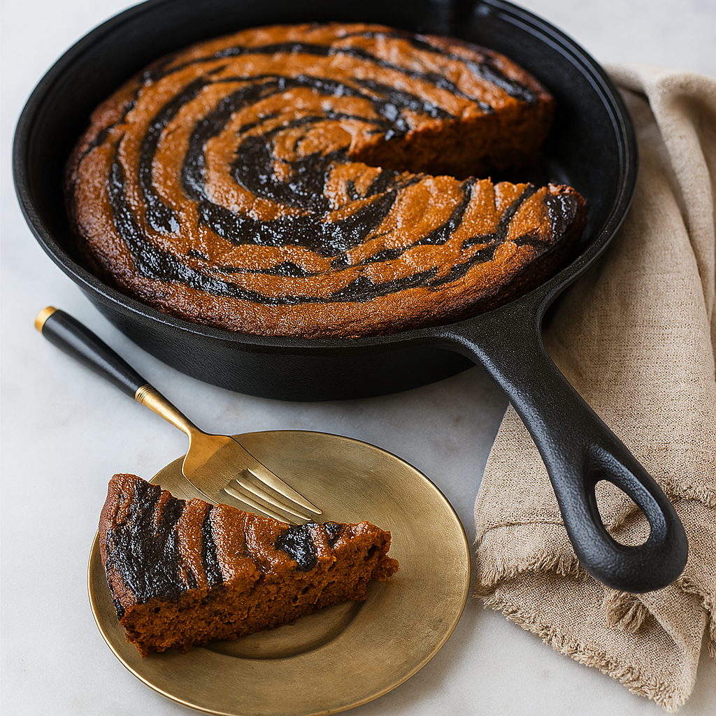 KELLY’S JELLY SNICKER DOODLE SWIRL SKILLET COOKIE