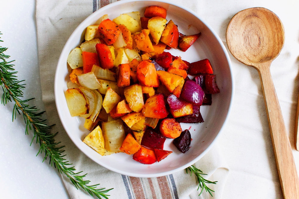 Roasted Winter Root Veggies Side Dish