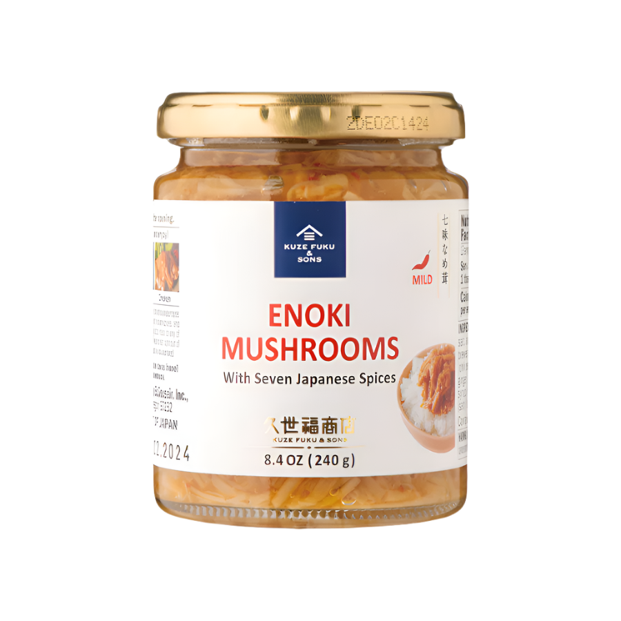 Kuze Fuku Enoki Mushrooms with Seven Japanese Spices 8.4 oz (240g