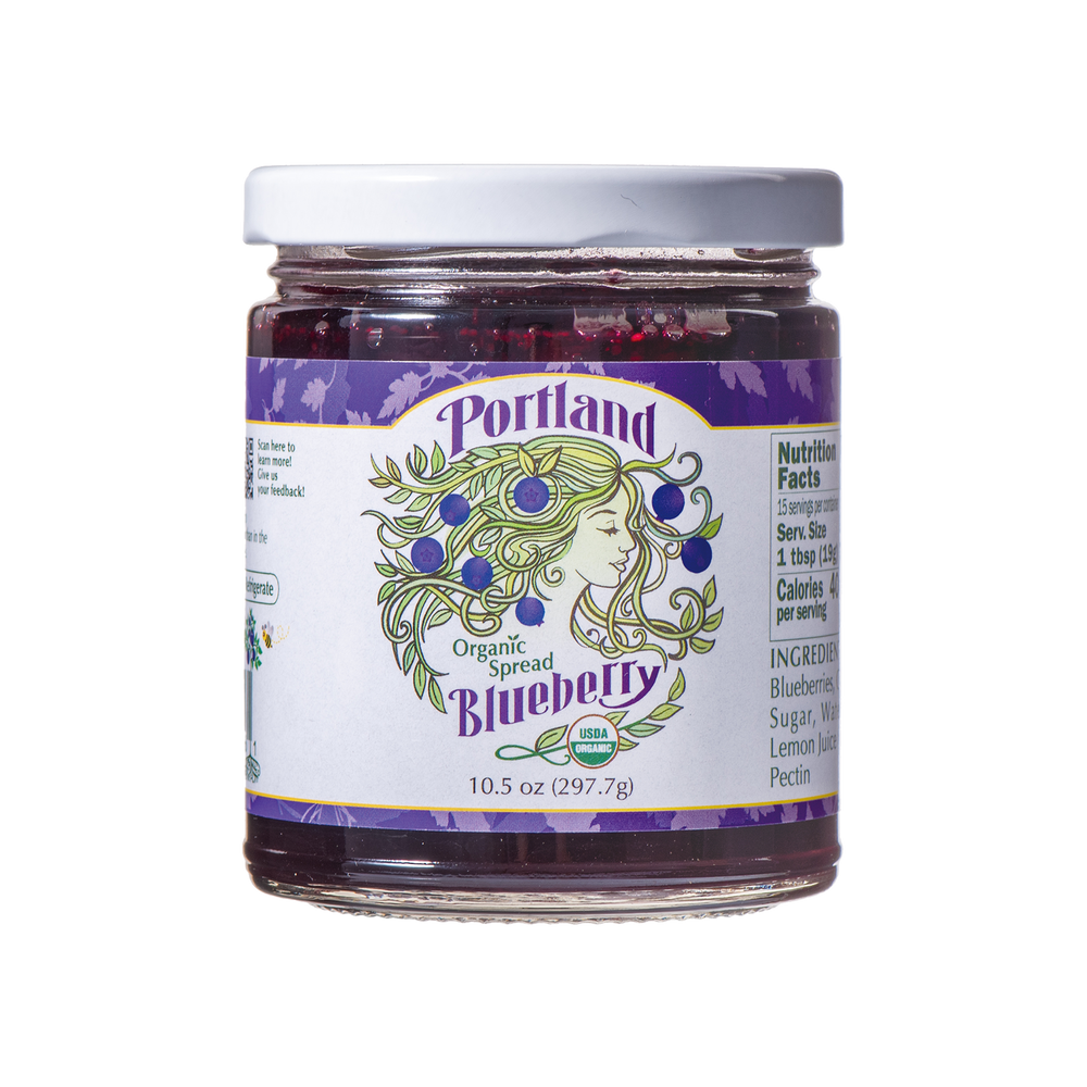 Portlandia Organic Spread-Blueberry 10.5 oz (297.7g)