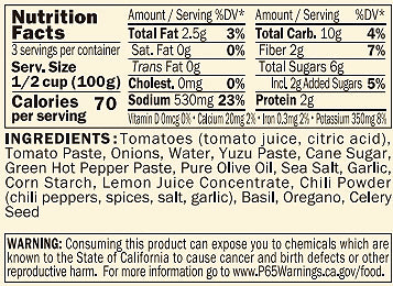 Nutrition Facts