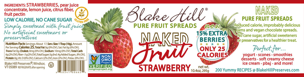 Naked Strawberry Spread nutrition facts