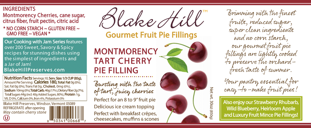 Montmorency Cherry Pie Filling nutrition facts