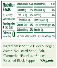 Portlandia Organic Mustard 13 oz (369g)