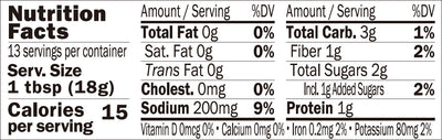 Nutrition for Kuze Fuku Enoki Mushrooms in Savory Umami Sauce 8.4 oz (240g)
