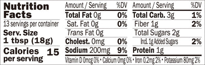 Nutrition for Kuze Fuku Enoki Mushrooms with Seven Japanese Spices 8.4 oz (240g)