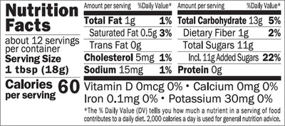 Nutrition for Kuze Fuku Red Bean Spread 7.6 oz (215.5g)