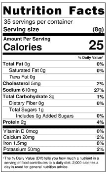 Nutrition Facts