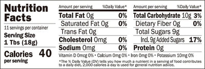 Nutrition for Kuze Fuku Yuzu Fruit Spread 7 oz (200g)