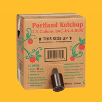 Portlandia 2.5 Gallon Organic Ketchup or Mustard