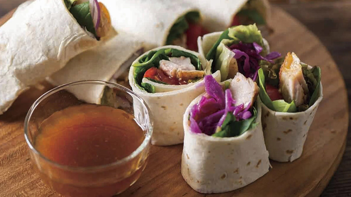 Garlic & Ginger Chicken Wraps